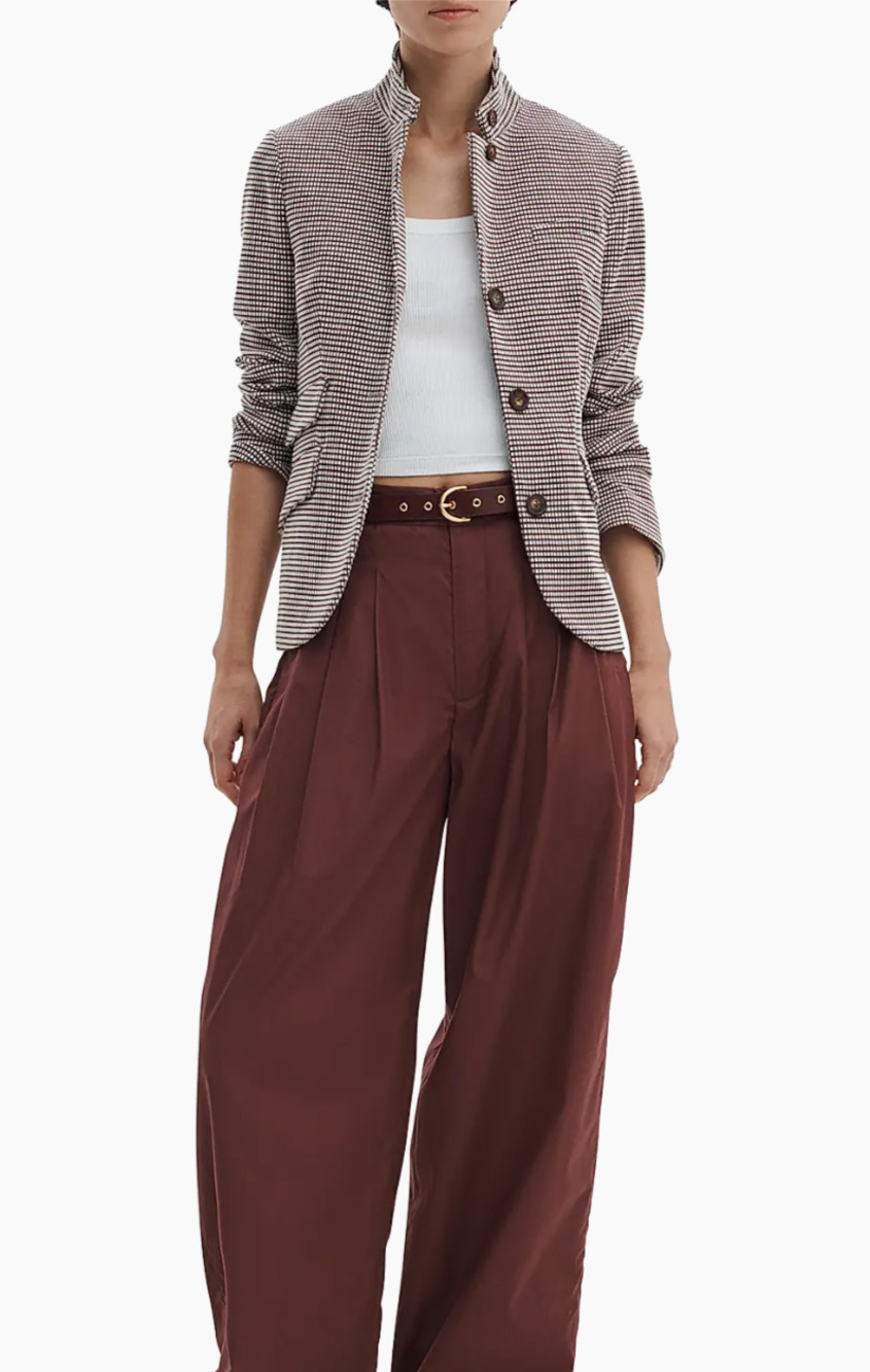 Rag & bone Slade brown stretch lightweight blazer Size 4 Preppy Classic Luxe